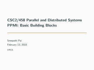 08-PPMI: Basic Building Blocks