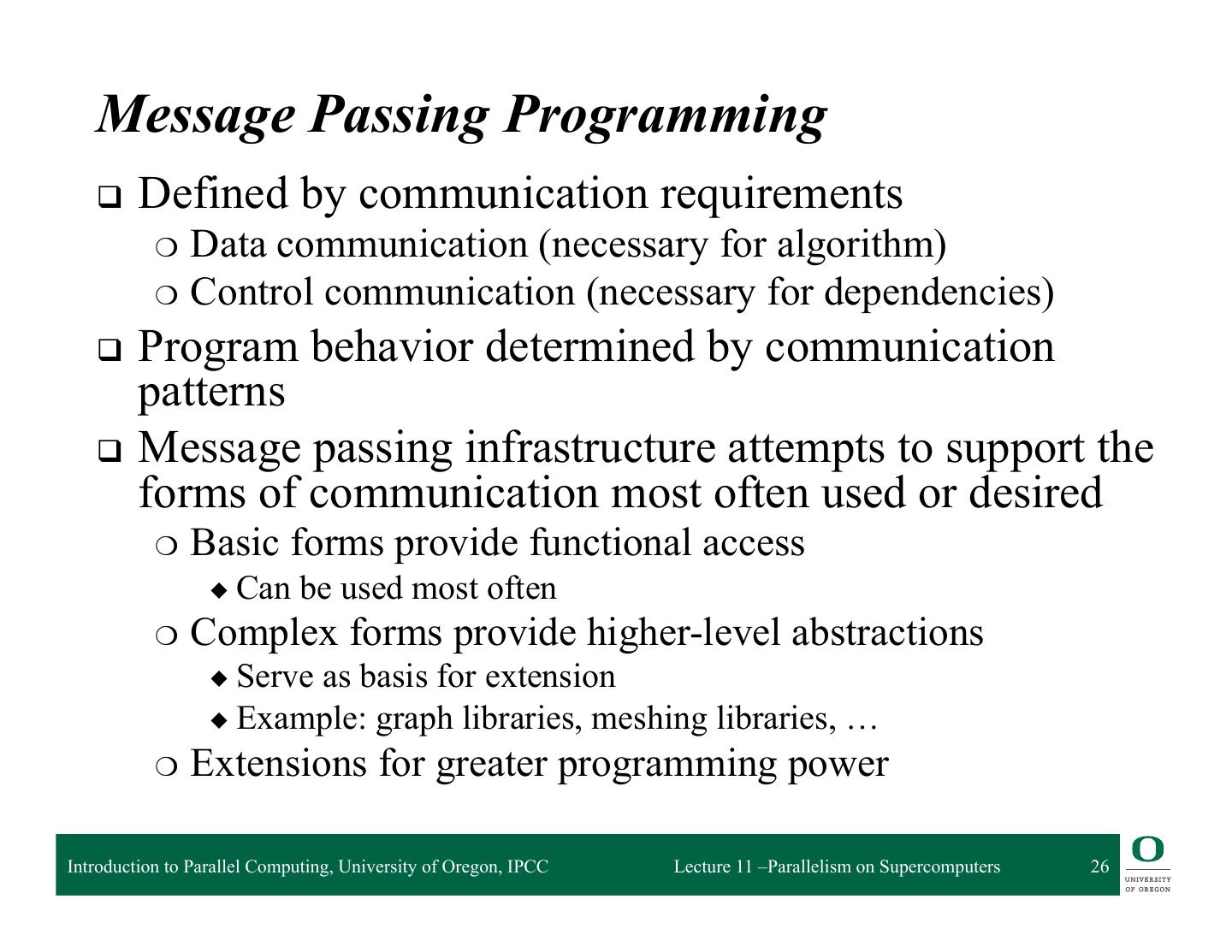 11-Parallelism on Supercomputers and the Message Passing Interface (MPI)