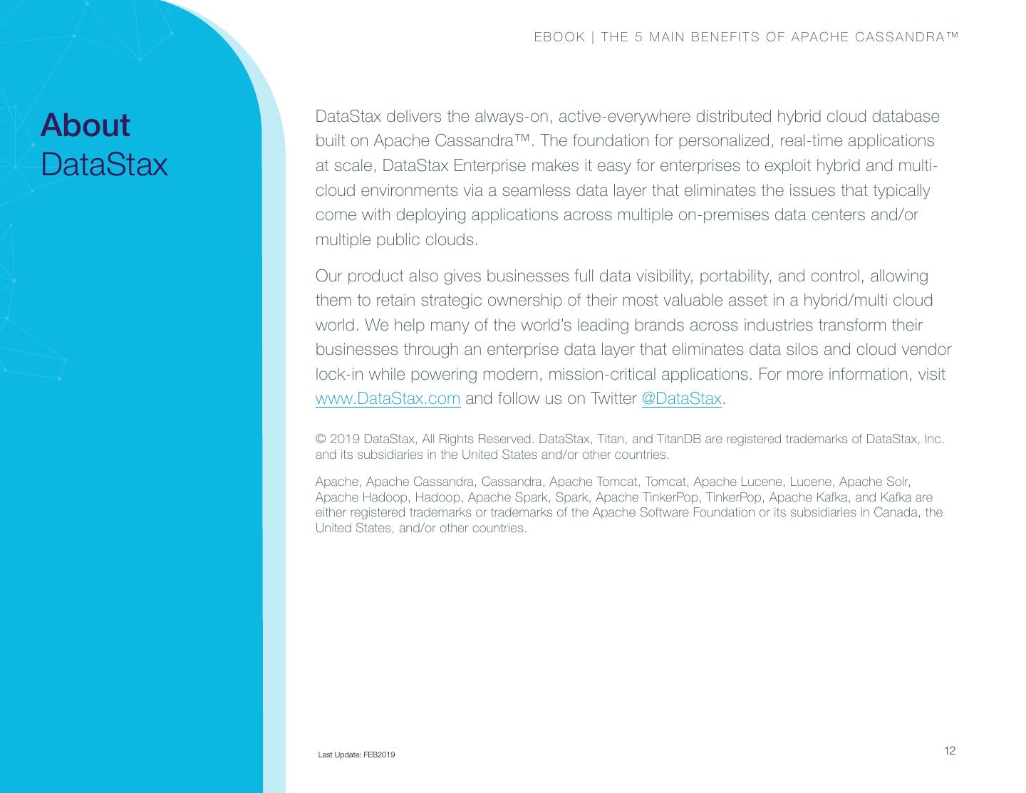 19_10 DataStaxeBookThe5MainBenefitsofApacheCassandra