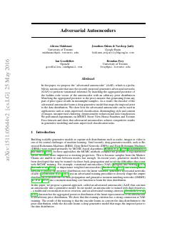 Adversarial Autoencoders