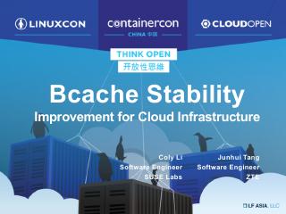 Bcache Stability- Improvement for Cloud Infra...