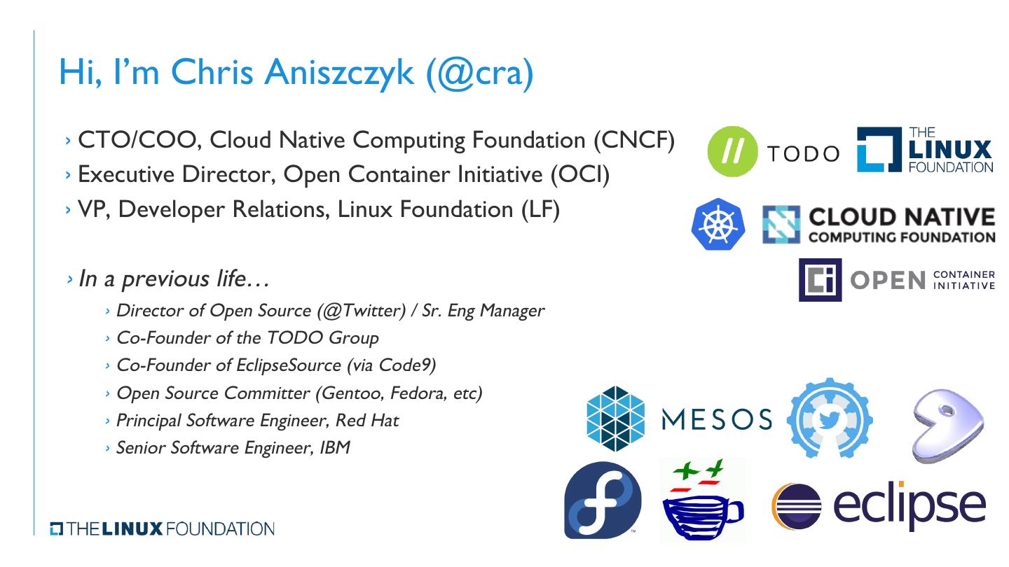Bringing an Open Source Project to the Linux Foundation