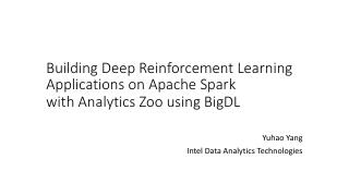 利用BigDL在Analytics Zoo...