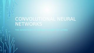 Convolutional Neural Networks