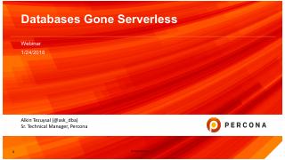 Databases gone serverless