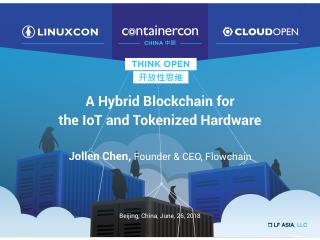 A Hybrid Blockchain for the IoT and Tokenized...