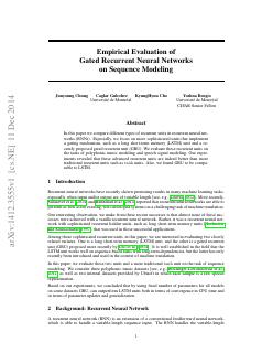 Empirical Evaluation of Gated Recurrent Neura...