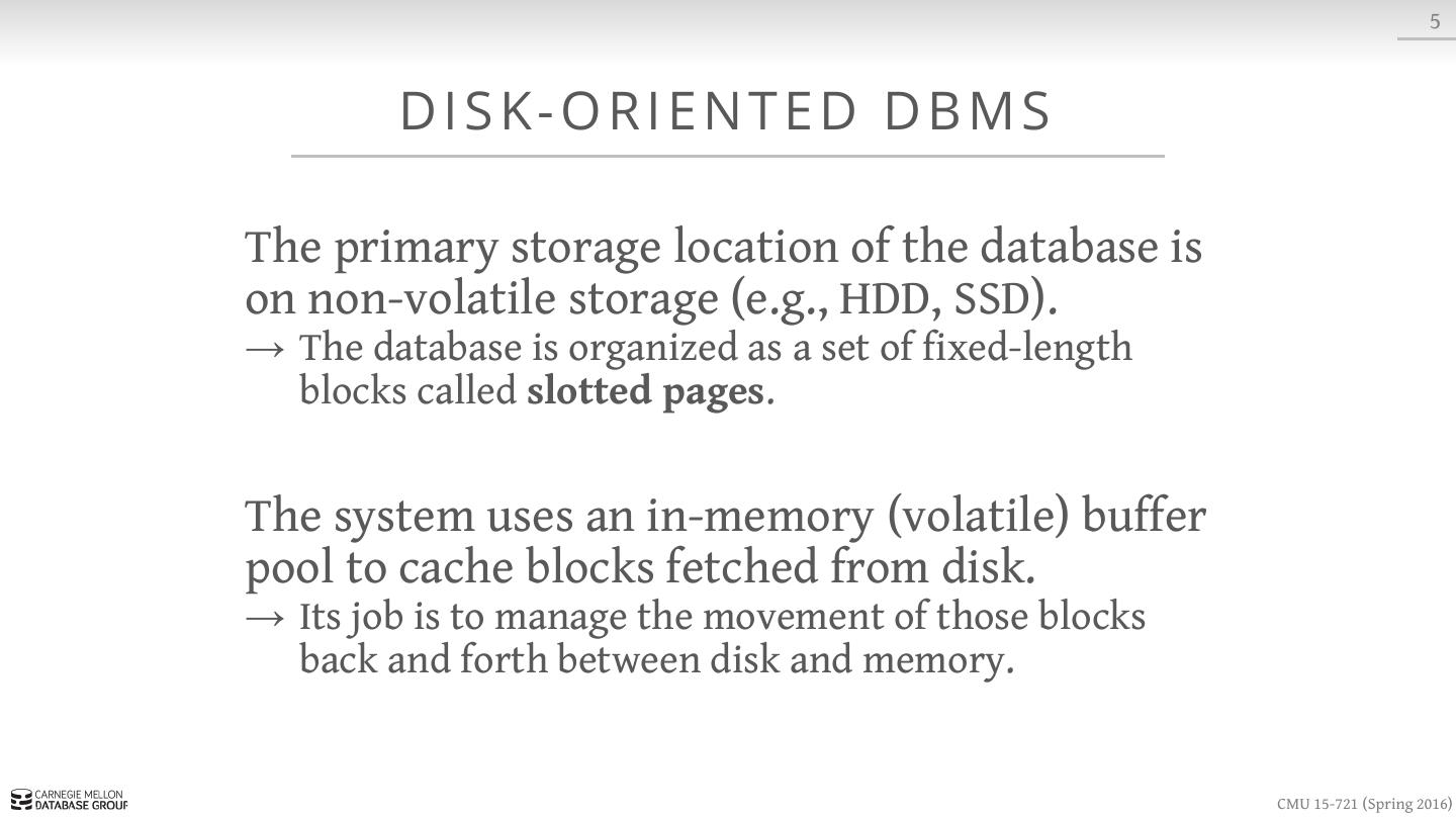 In-Memory Databases