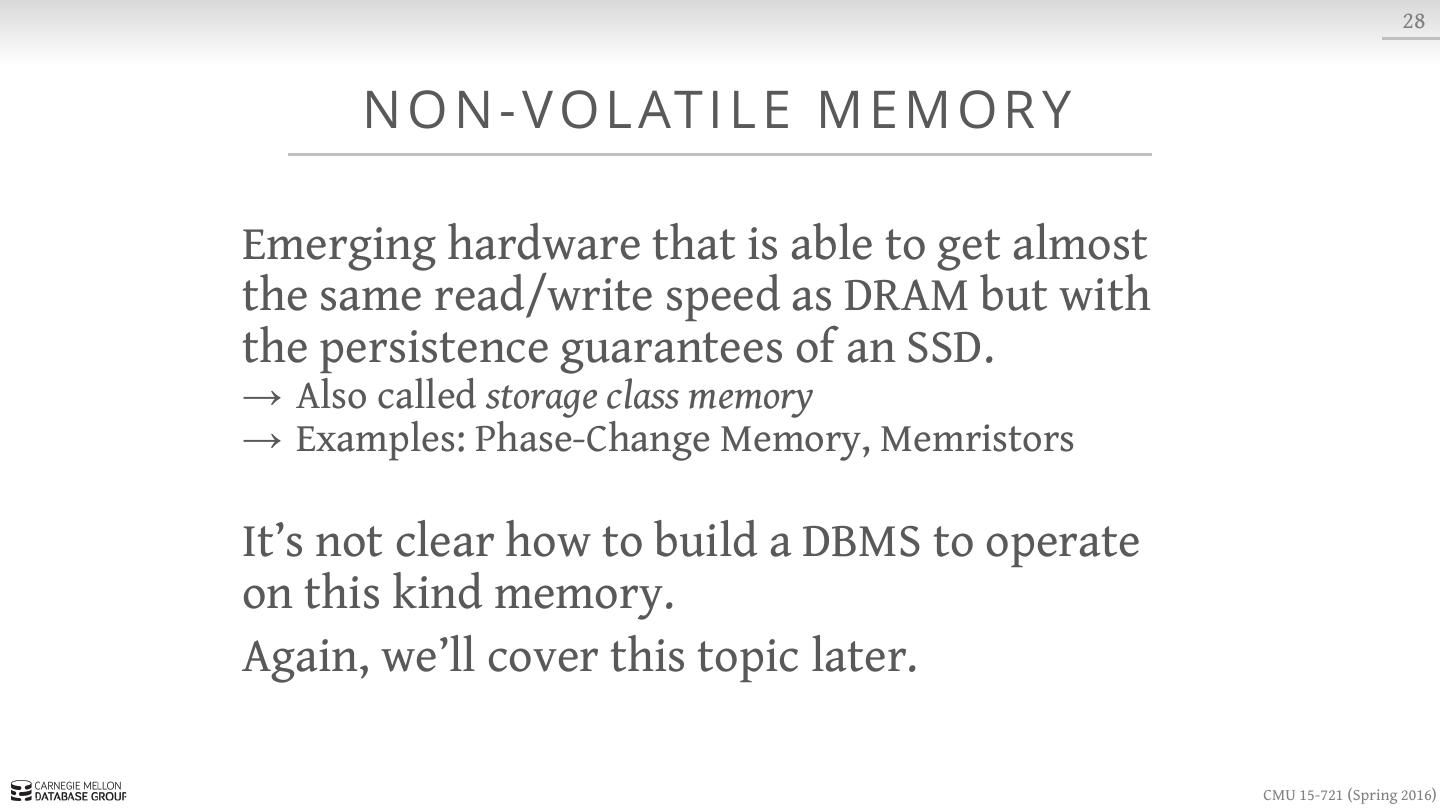 In-Memory Databases