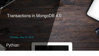 MongoDB 4.0事务终于完成了！