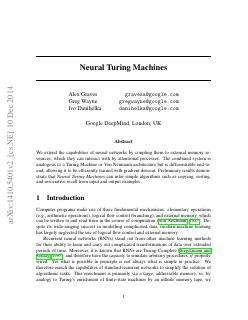 Neural Turing Machines