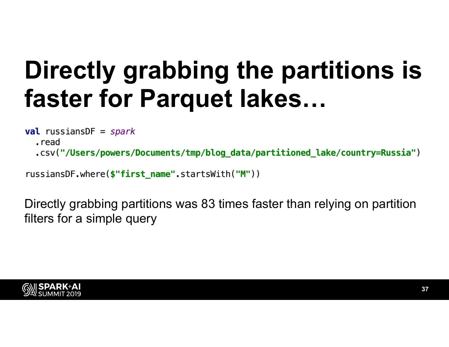 Optimizing Delta Parquet Data Lakes for Apache Spark