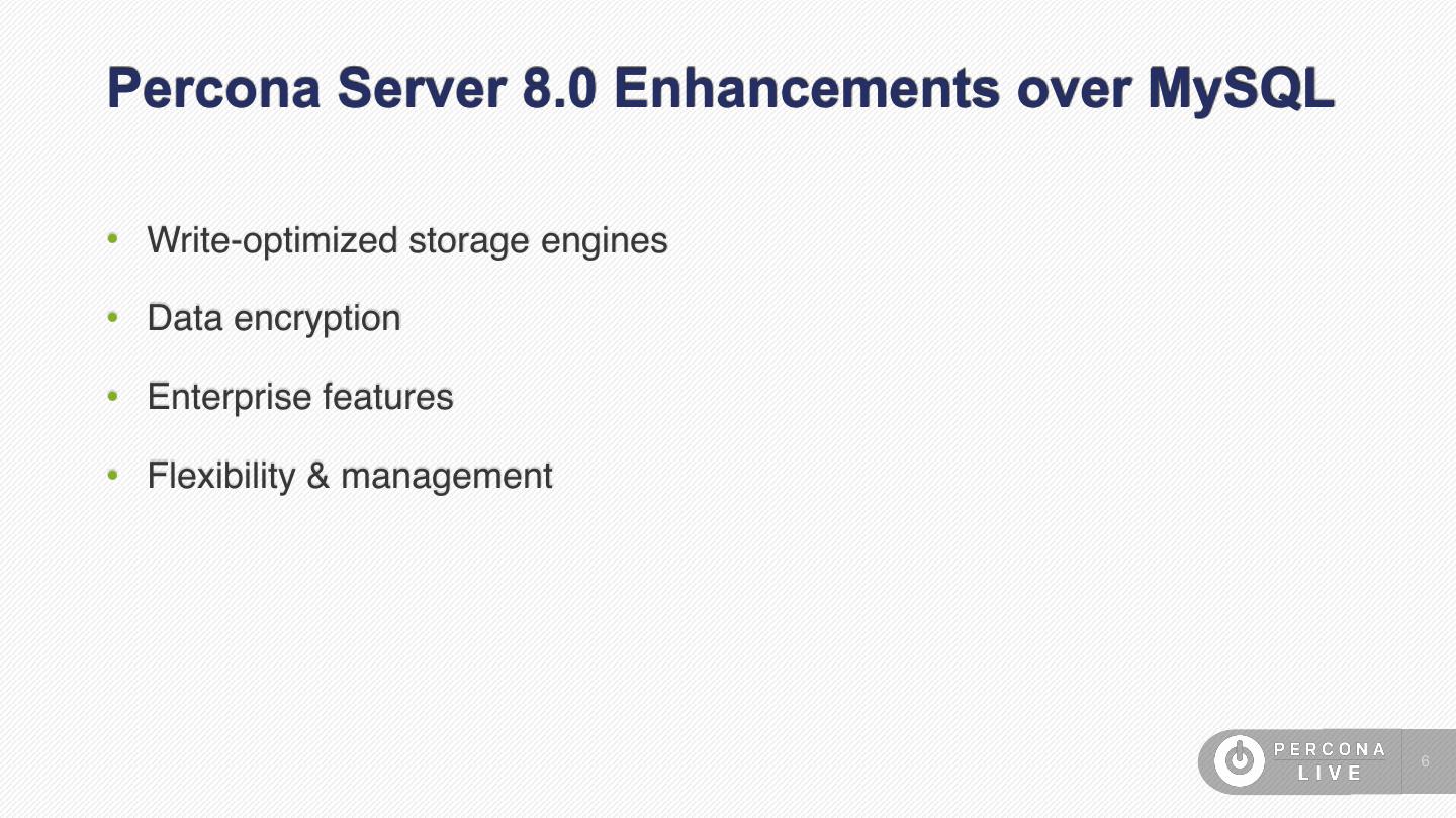Percona Server for MySQL 8.0