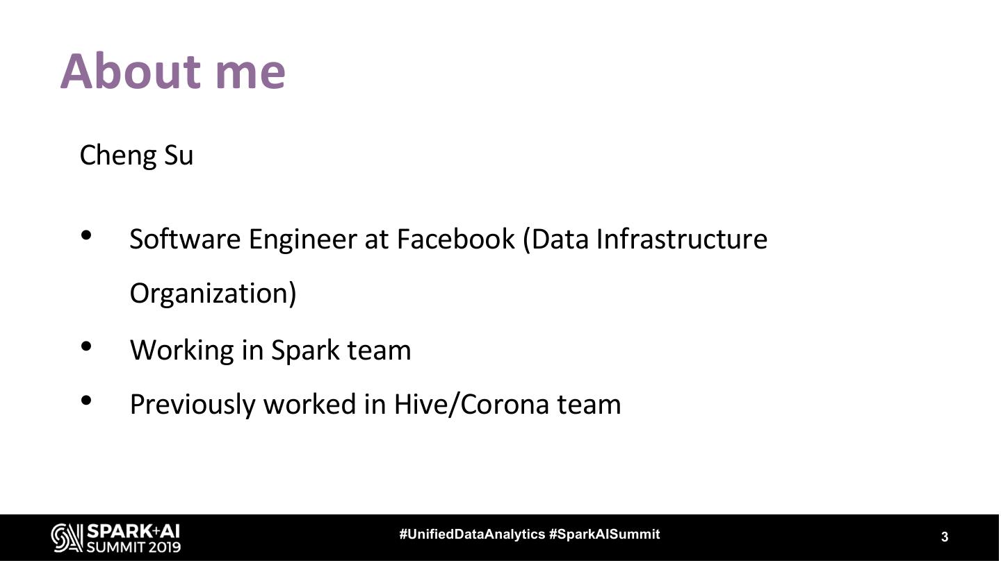 Spark SQL Bucketing at Facebook