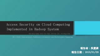 A. Deploying Hadoop C...