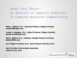 About Face Threat: An Analysis of Negative Be...