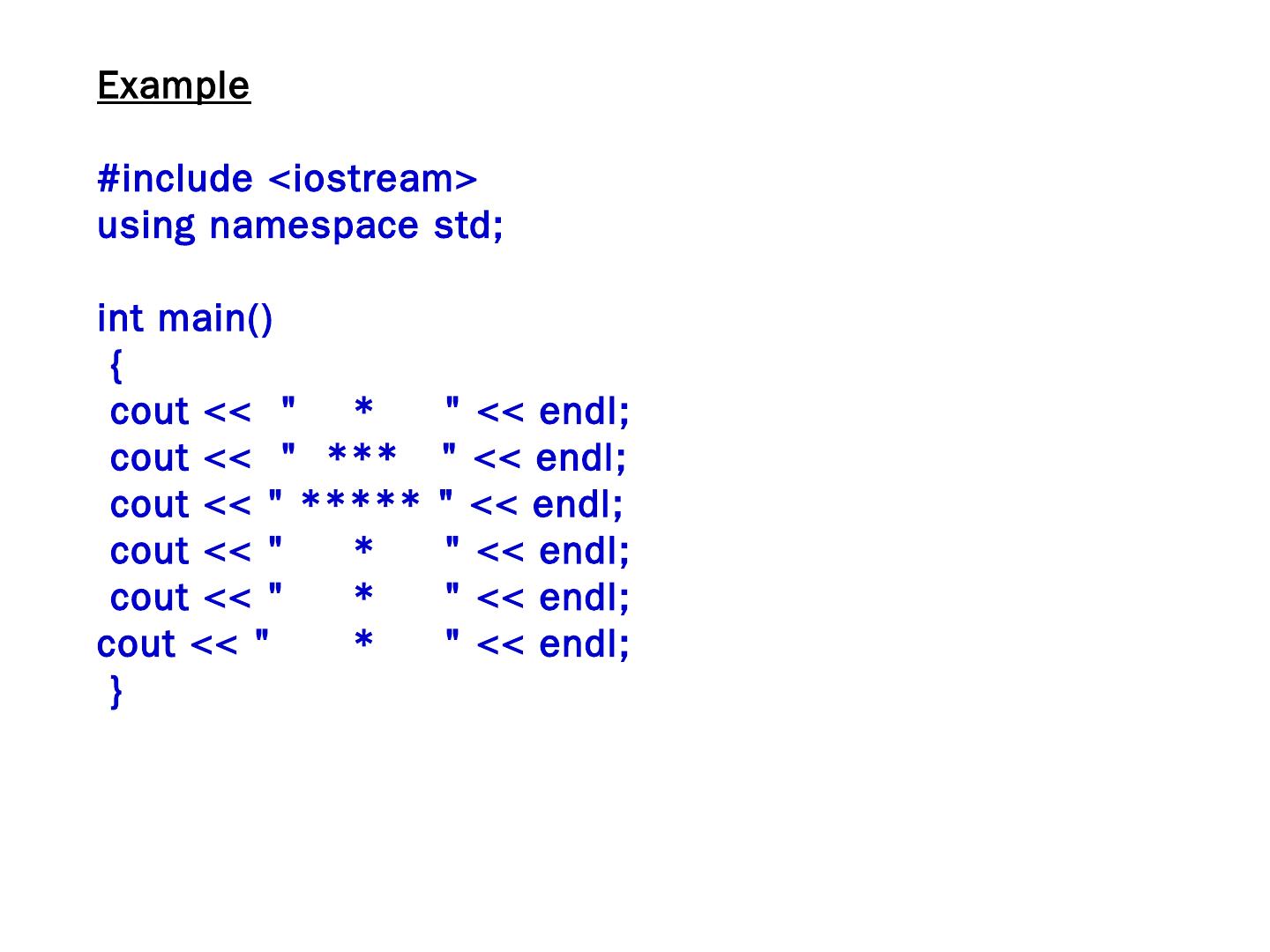 C++ - an Object-Oriented Programming Language Other examples