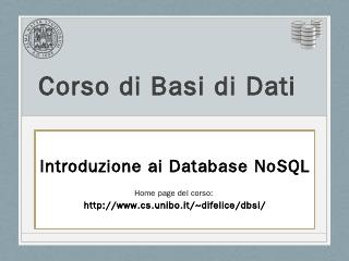 Basi di Dati e Sistemi Informativi - Unibo