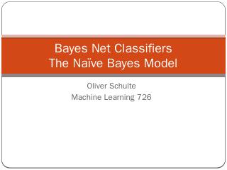 Bayes Net Classifiers.