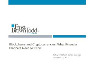 Blockchain and Cryptocurrency - Chapters