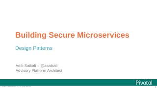 Building Secure Microservices