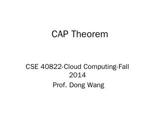 CAP Theorem