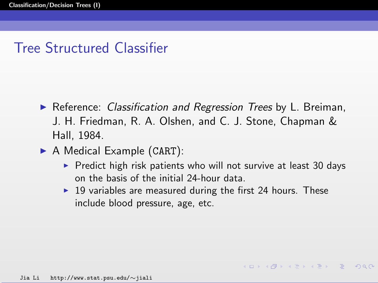 classification/decision trees(I)