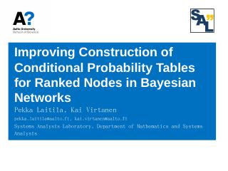 Conditional probability tables