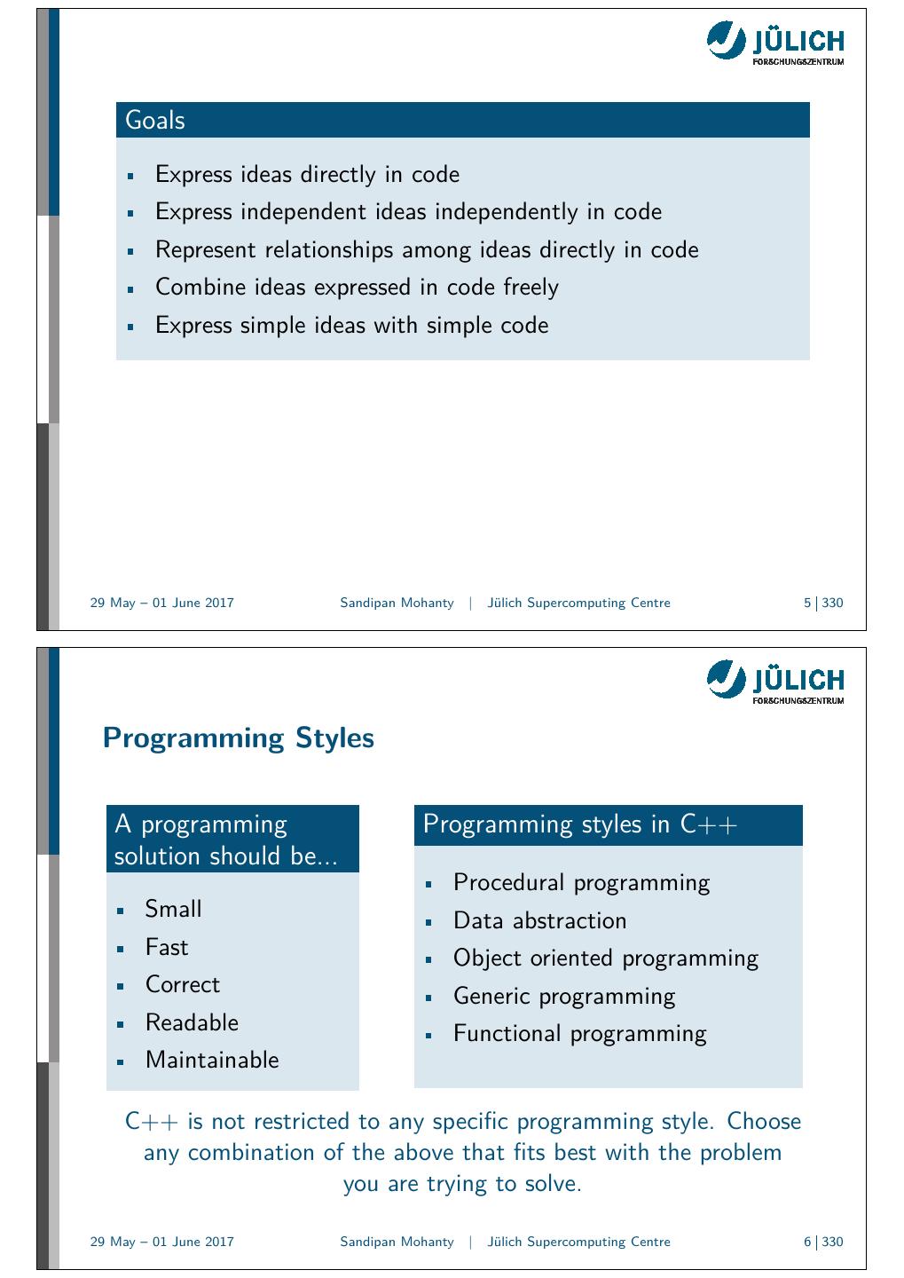 Programming in C++