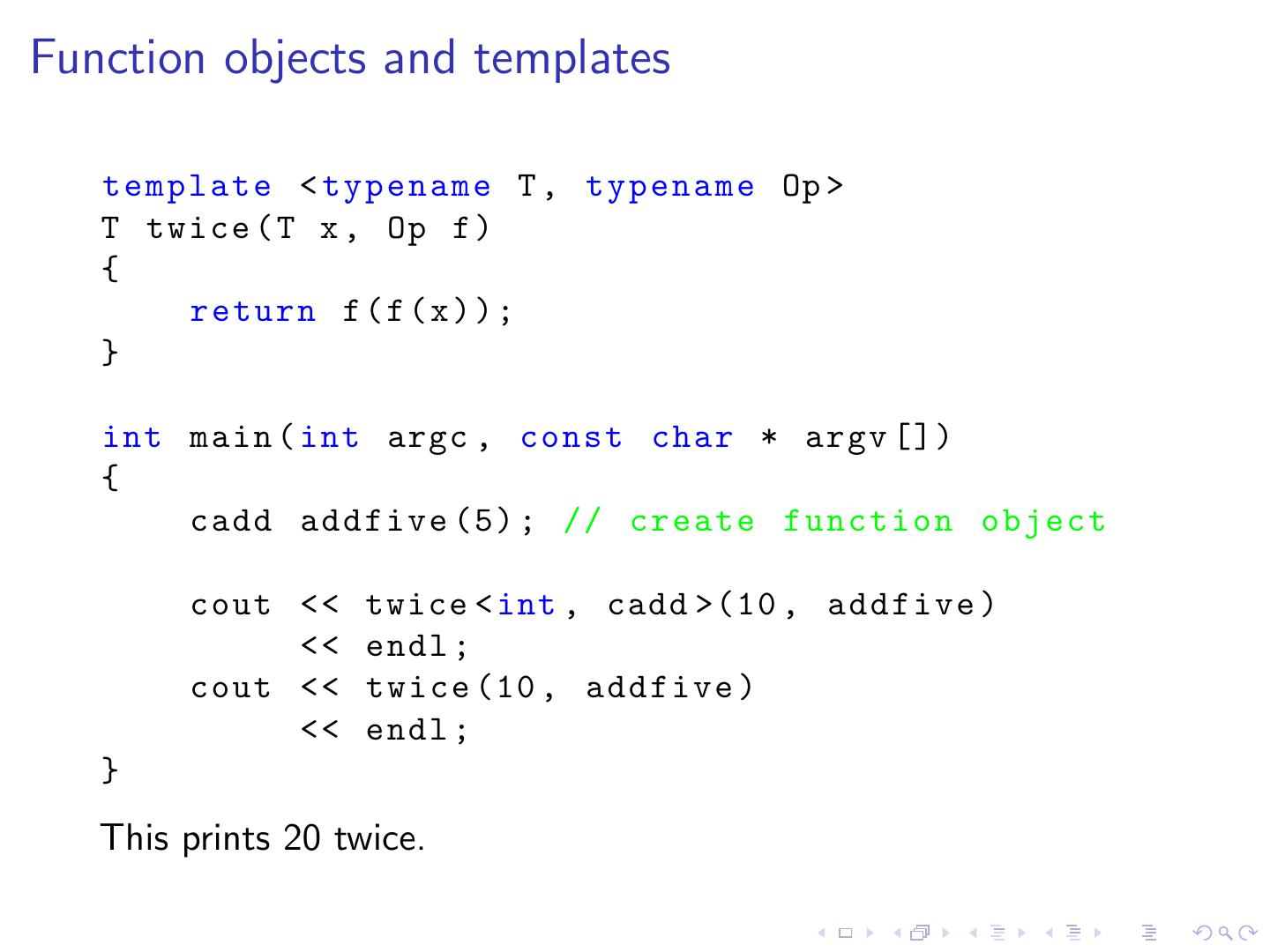 An introduction to C++ template programming