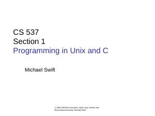 CS 537 Section - Wisc