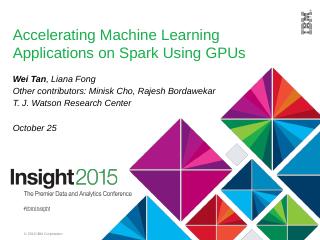 cuMF with Spark - IBM Research