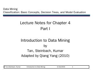 Data Mining Classification: Basic Concepts, D...