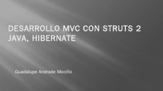 Desarrollo MVC con Struts 2 java. Hibernate -...