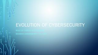 Evolution Of Cybersecurity - ISACA Bangalore ...