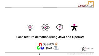 Face feature detection using Java and OpenCV ...