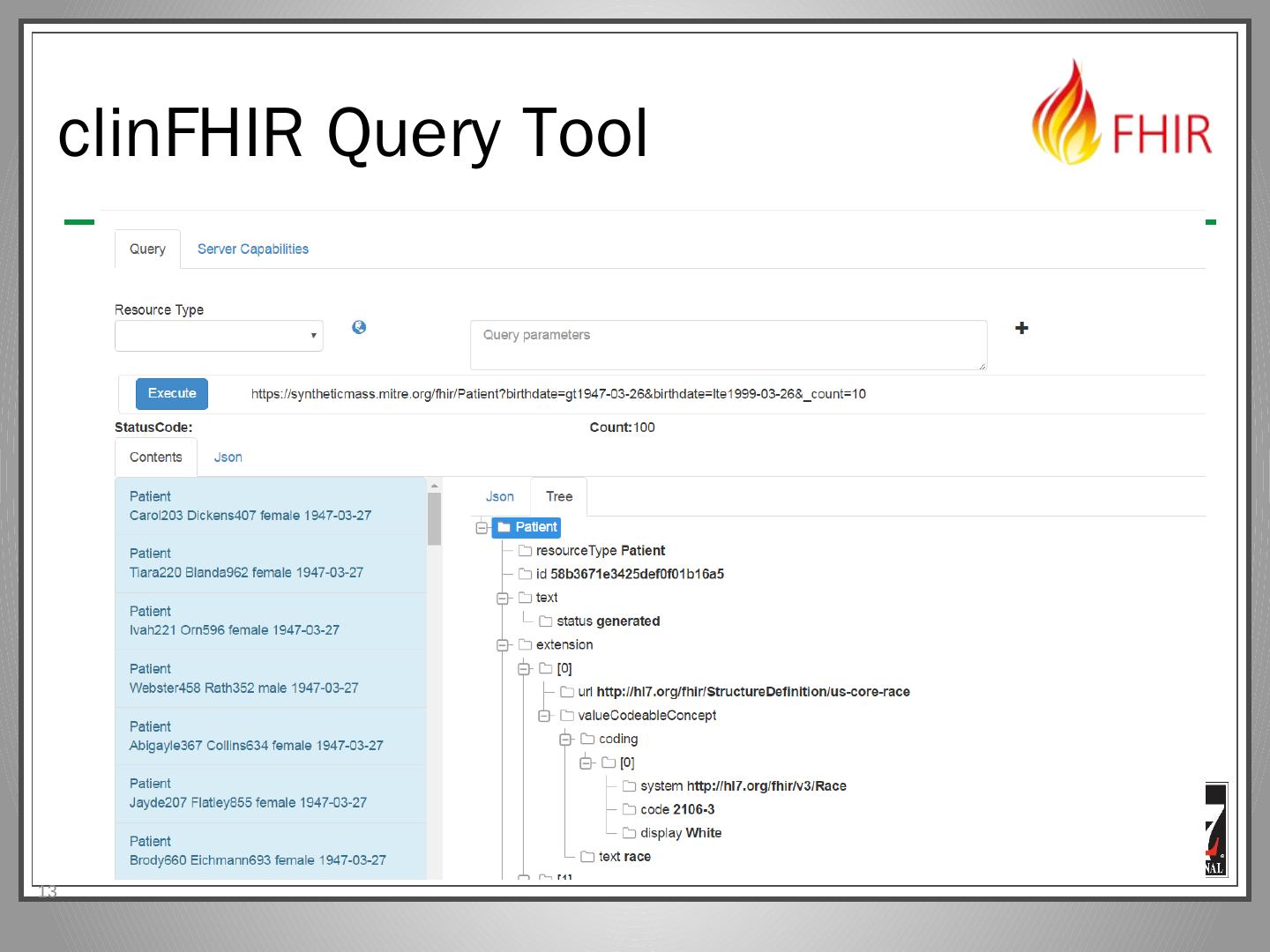FHIR JSON Drill SQL HL7 Wiki