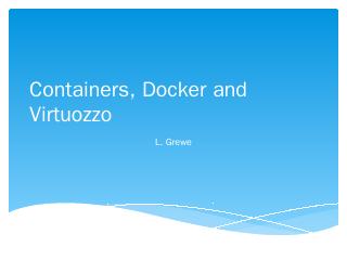 For Docker