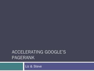 Googles PageRank - Missouri State University