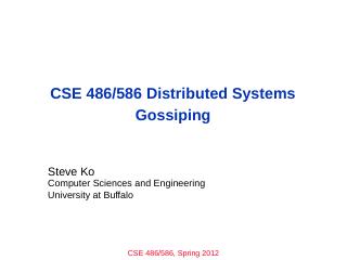 Gossip - Department of Computer Science and E...