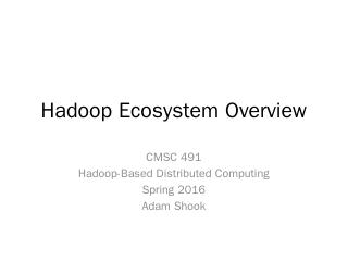 Hadoop Overview - UMBC CSEE