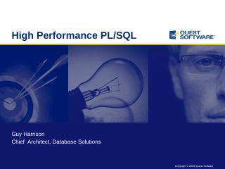 High Performance PL/SQL - nzoug