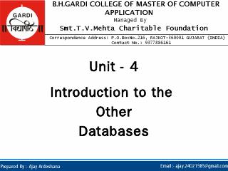 Homogeneous Distributed Database ... - Ajay A...