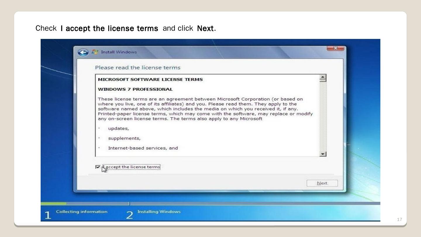 How to Install Windows 7 operating system step by step procedure.