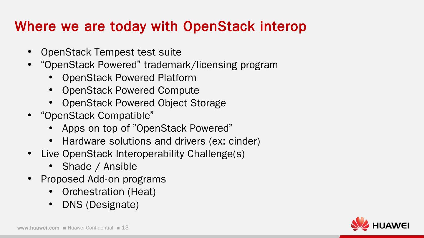 Huawei Cloud - OpenStack