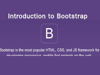 Introduction to Bootstrap