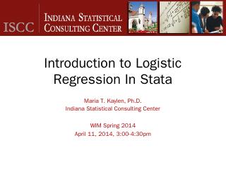 Introduction to Logistic Regression In Stata