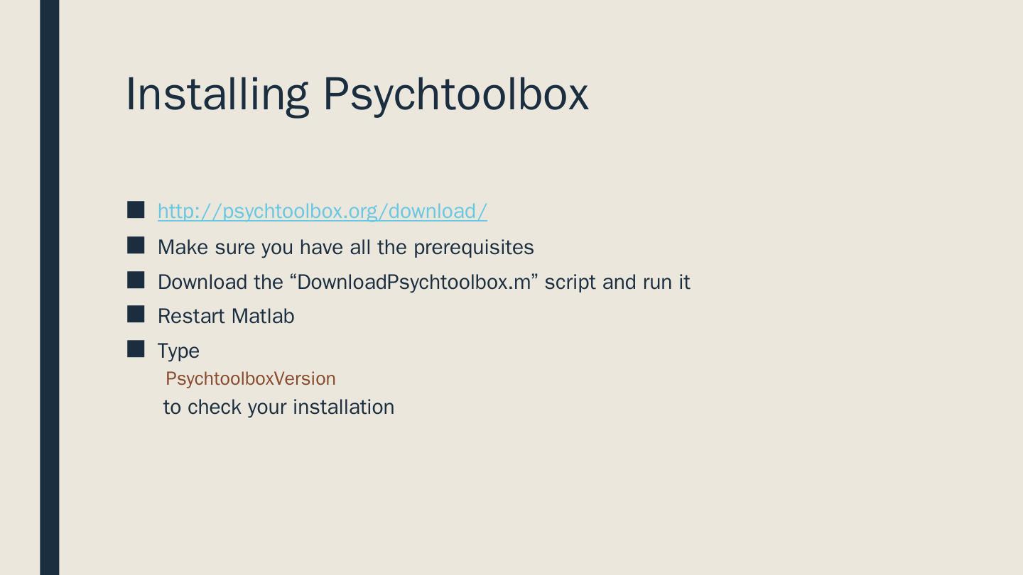 Introduction to PsychToolbox in MATLAB - Jonas Kaplan