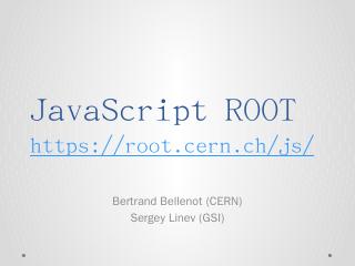 JavaScript ROOT