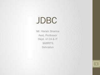 jdbc - SGRRITS